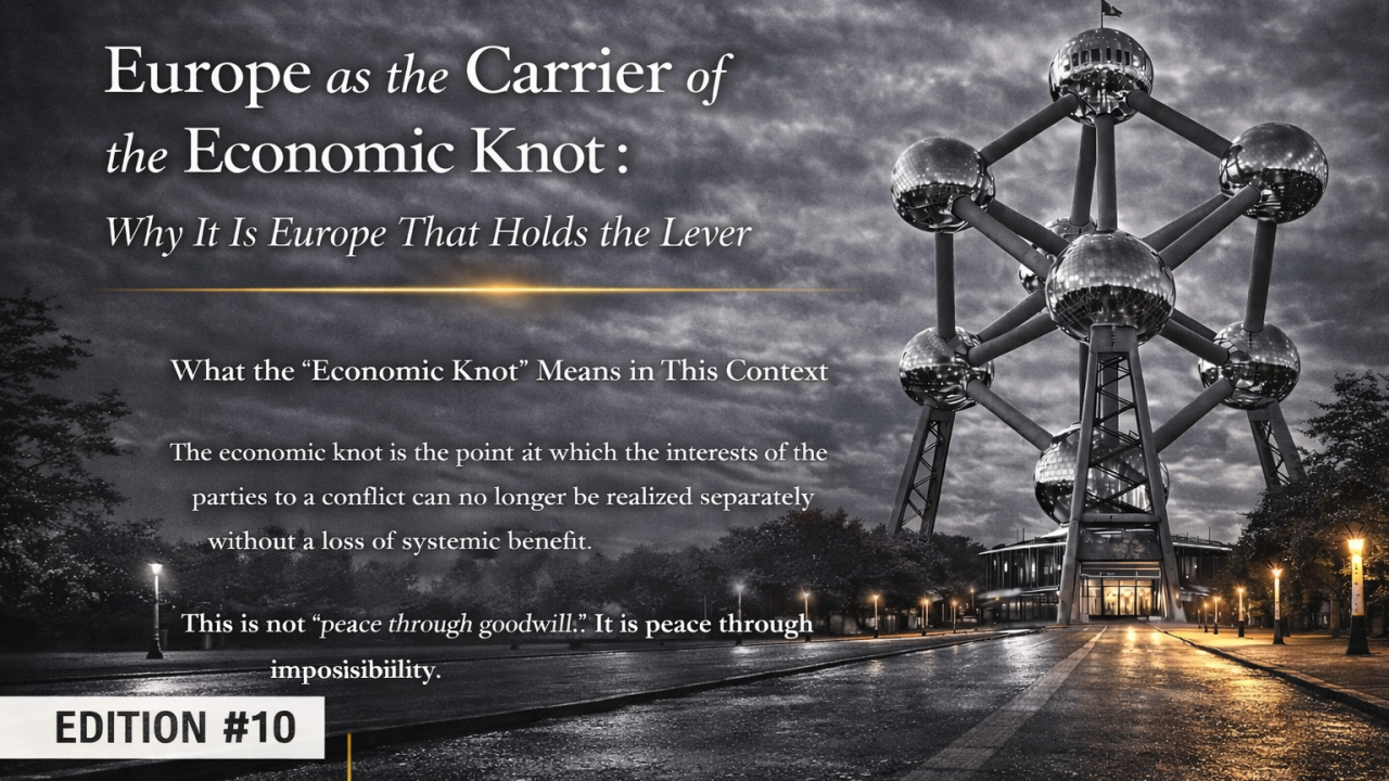 Europe as the Carrier of the Economic Knot : Why It Is Europe That Holds the Lever